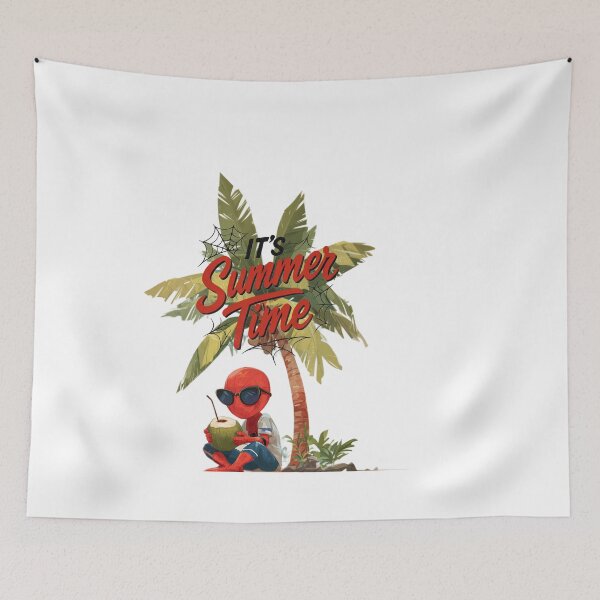 Item preview, Chibi Web-Hero on Summer Vacation – “It’s Summer Time” Design designed and sold by LoomisDreams.