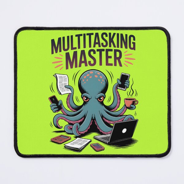 Item preview, Octopus the master of multitasking designed and sold by Trazzo7.