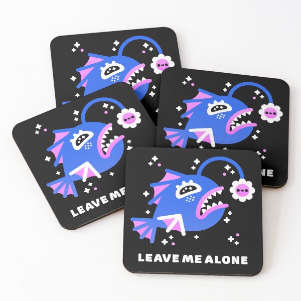 Item preview, Leave Me Alone – Moody Kawaii Anglerfish designed and sold by musingtreeart.