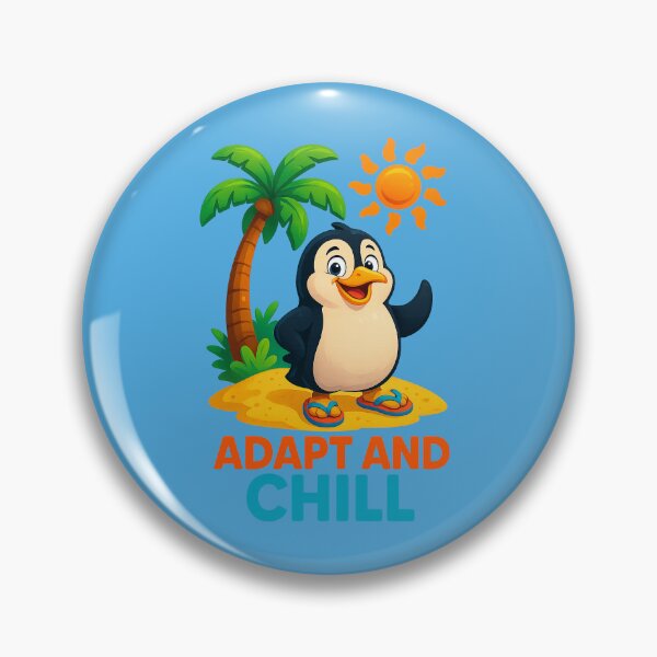 Item preview, Adapt and Chill – Penguin Wisdom at the Beach designed and sold by Girih.
