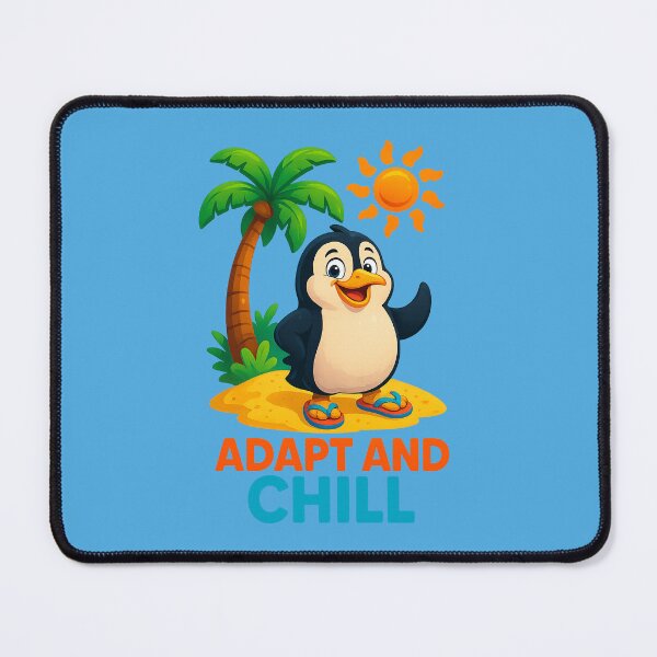 Item preview, Adapt and Chill – Penguin Wisdom at the Beach designed and sold by Girih.