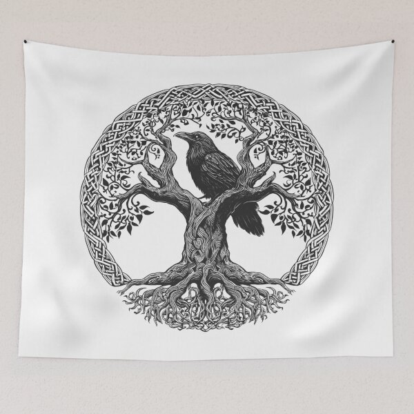 Item preview, Crow T-Shirt, Corvid Tee, Gothic t shirt, abstract Raven illustration, spirit animal tee, Wiccan t shirt designed and sold by Gaviani Design Studio.
