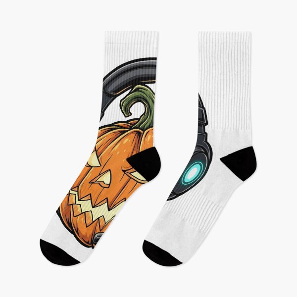 Item preview, Gamer Jack-O'-Lantern Sticker - Halloween Pumpkin Gaming Headset designed and sold by StickyGuys.
