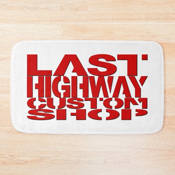 Item preview, Last Highway Custom Shop Logo Red Shadow designed and sold by LastHighwayTees.