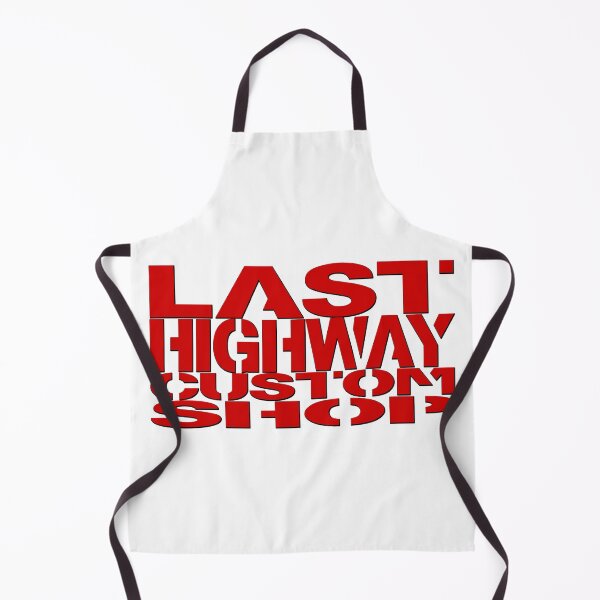 Item preview, Last Highway Custom Shop Logo Red Shadow designed and sold by LastHighwayTees.