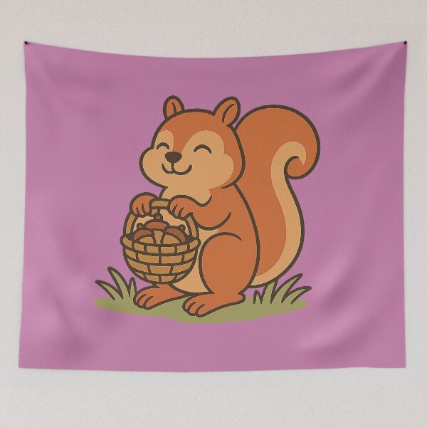 Item preview, Cozy Squirrel with Acorn Vibes designed and sold by Miximondo.