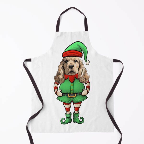 Item preview, Cocker Spaniel Christmas Elf designed and sold by whyitsme.