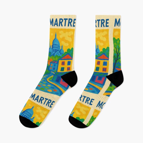 Item preview, Montmartre Travel Poster – Bold Color Fauvist-Style Paris Art designed and sold by CARRAANN.