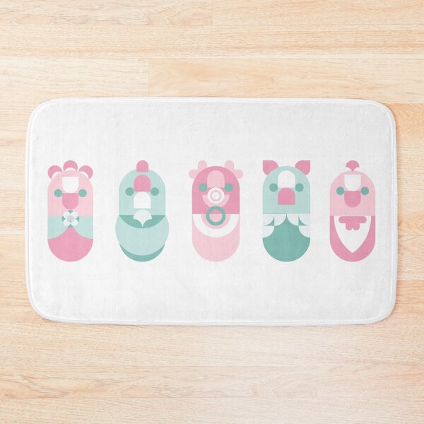 Item preview, Cute animal gang minimal geometric bundle sticker designed and sold by BlareBlare.