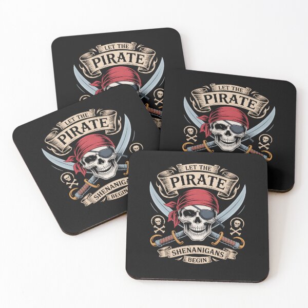 Item preview, Halloween Skull Let The Pirate Shenanigans Begin designed and sold by clothesy7.