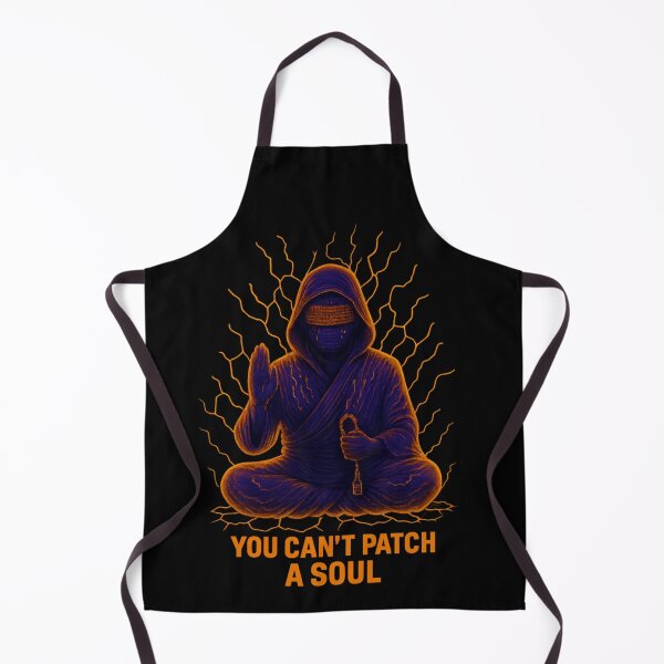 Artikelvorschau, Du kannst eine Seele nicht flicken – Cyber Monk Neon Glitch Art entworfen und verkauft von DevineCouture.