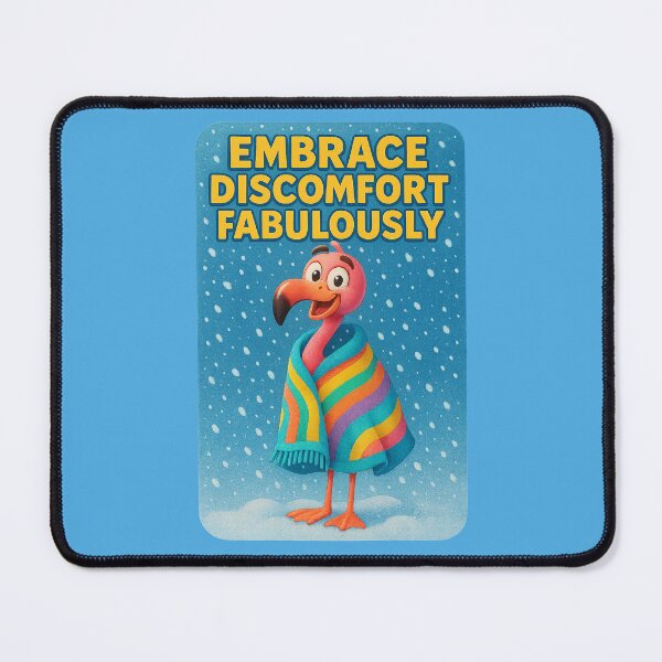 Item preview, Embrace Discomfort...Fabulously – Flamingo Wisdom in Winter designed and sold by Girih.