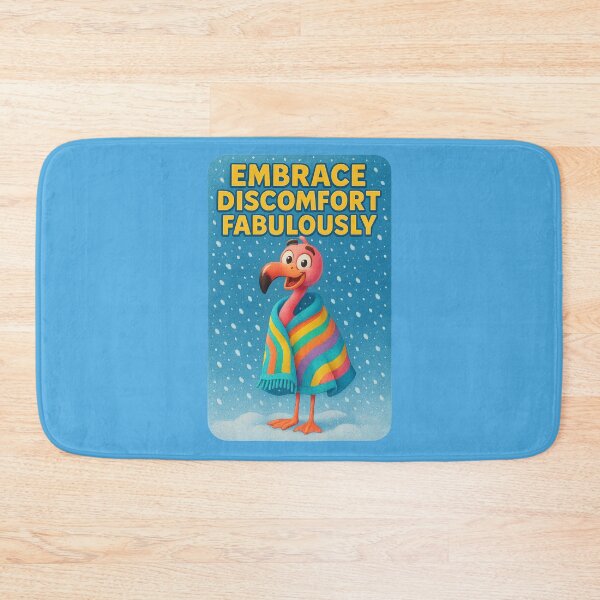 Item preview, Embrace Discomfort...Fabulously – Flamingo Wisdom in Winter designed and sold by Girih.