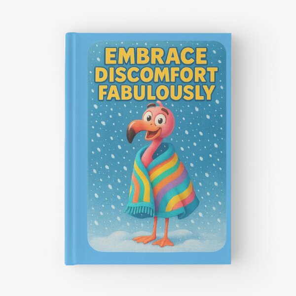 Item preview, Embrace Discomfort...Fabulously – Flamingo Wisdom in Winter designed and sold by Girih.