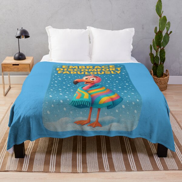 Item preview, Embrace Discomfort...Fabulously – Flamingo Wisdom in Winter designed and sold by Girih.