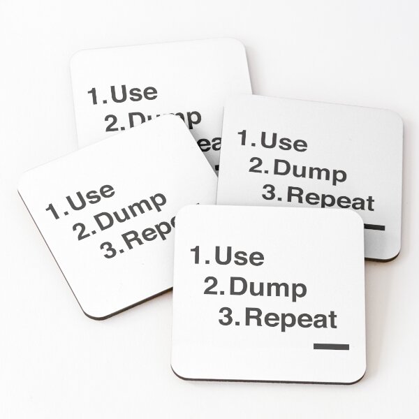 Item preview, Use. Dump. Repeat designed and sold by vanzaicomics.