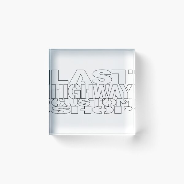 Item preview, Last Highway Custom Shop Logo White Shadow designed and sold by LastHighwayTees.