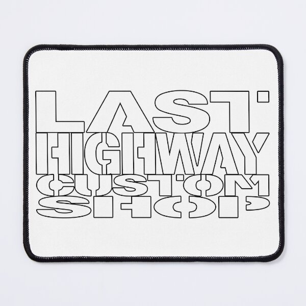 Item preview, Last Highway Custom Shop Logo White Shadow designed and sold by LastHighwayTees.