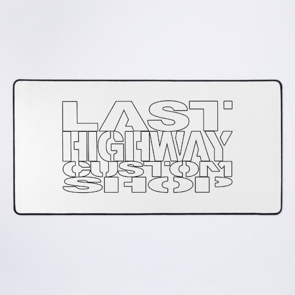 Item preview, Last Highway Custom Shop Logo White Shadow designed and sold by LastHighwayTees.