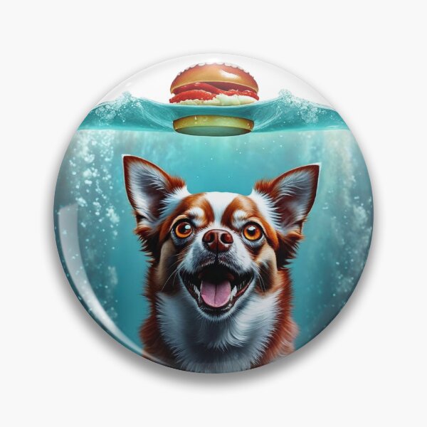 Item preview, Happy Dog Underwater Burger Fun for Pet Lovers designed and sold by EagleQuest.