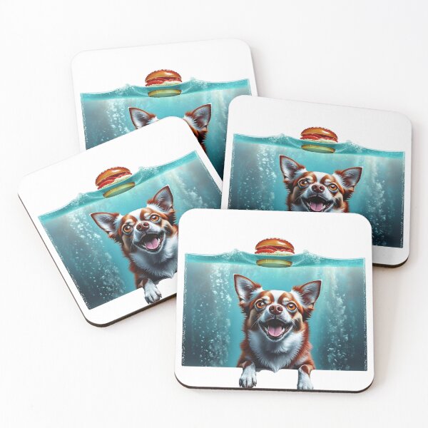 Item preview, Happy Dog Underwater Burger Fun for Pet Lovers designed and sold by EagleQuest.
