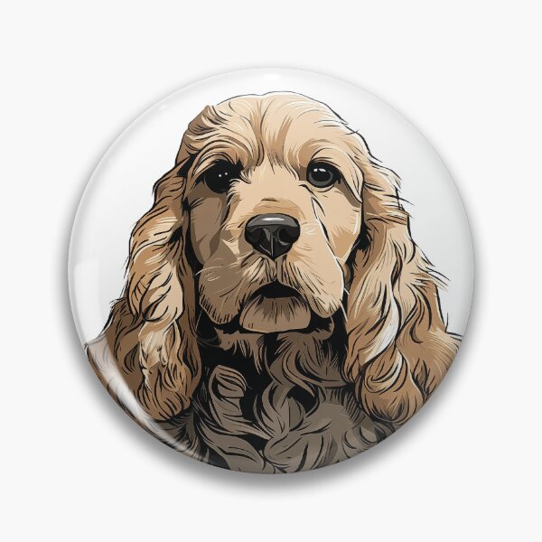 Artikelvorschau, Cocker Spaniel-Hundeillustration entworfen und verkauft von whyitsme.