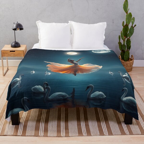 Item preview, Celestial Waltz above Swan Lake - When a dancer kisses the moon. designed and sold by Ralek.