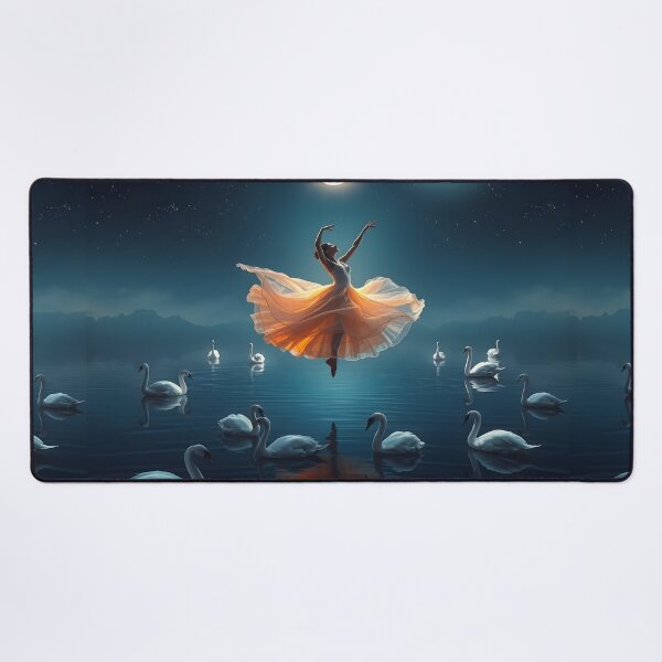 Item preview, Celestial Waltz above Swan Lake - When a dancer kisses the moon. designed and sold by Ralek.