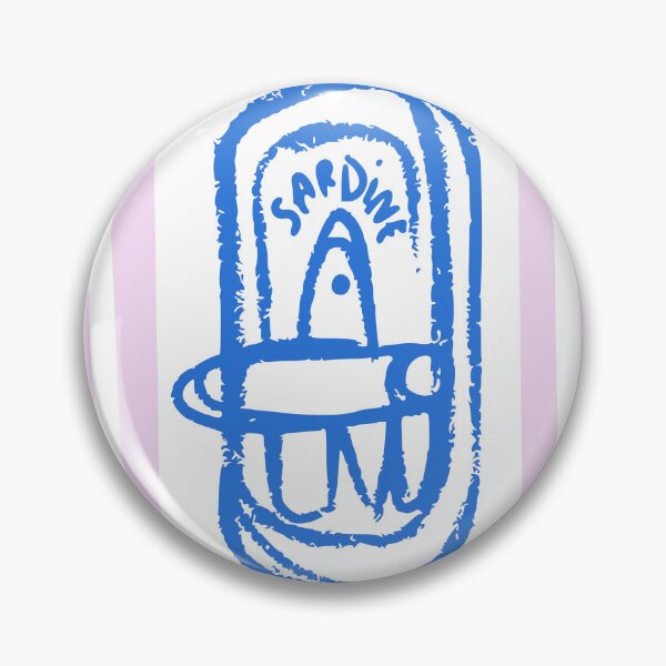 Item preview, Preppy Pink And Blue Sardine designed and sold by maybloomxo.