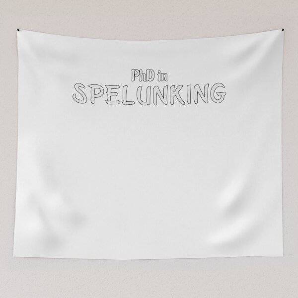 Item preview, PhD in Spelunking Graduation Hobby Birthday Celebration Gift designed and sold by geekydesigner.