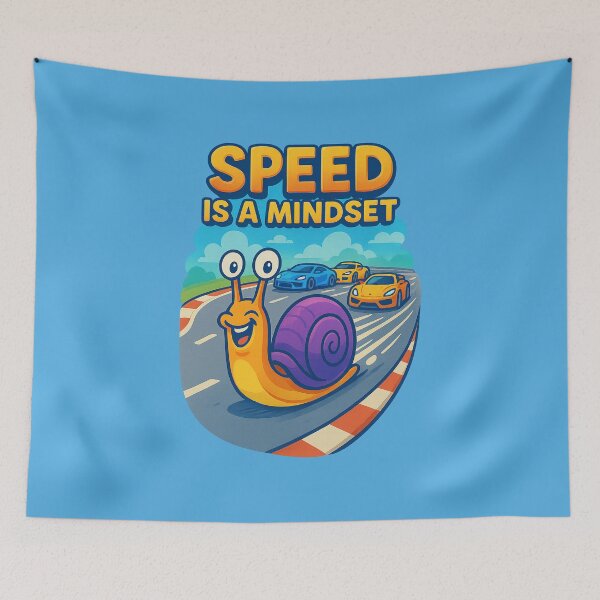 Item preview, Speed Is a Mindset – The Snail Race Statement designed and sold by Girih.