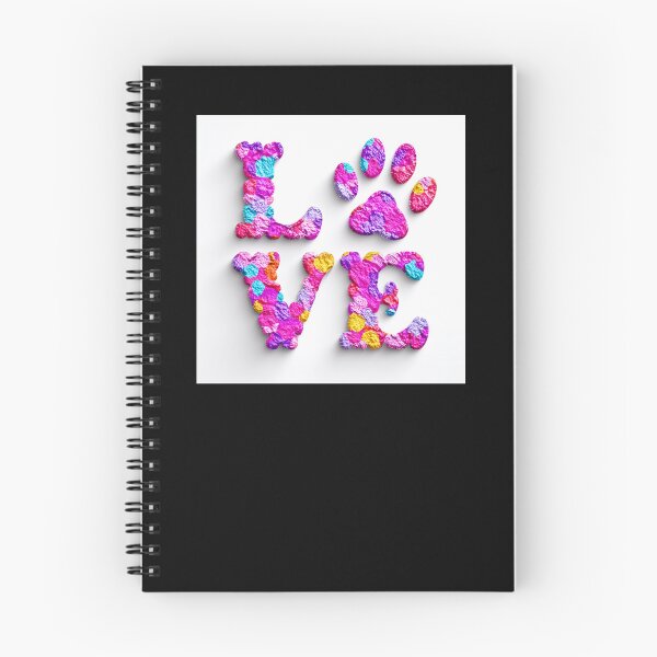 Item preview, Love, a paw print letter, vivid pink artwork designed and sold by silent-violin.