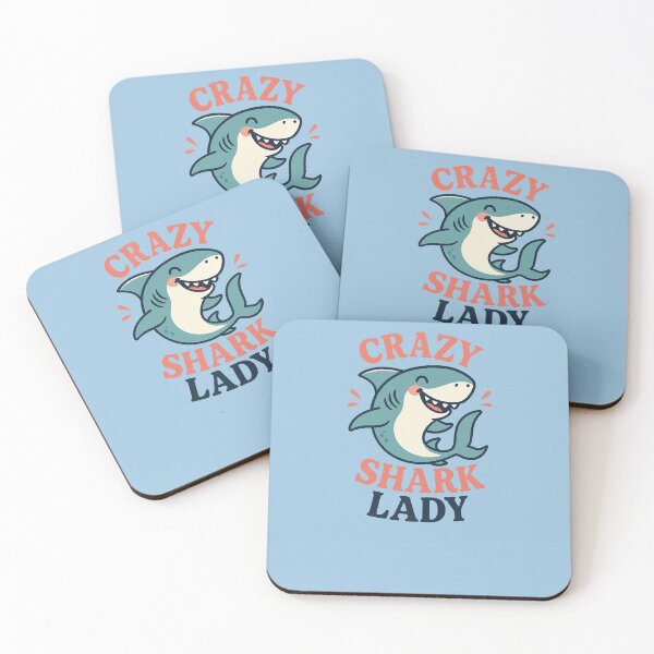 Item preview, Crazy Shark Lady designed and sold by FrictionMaxxing.