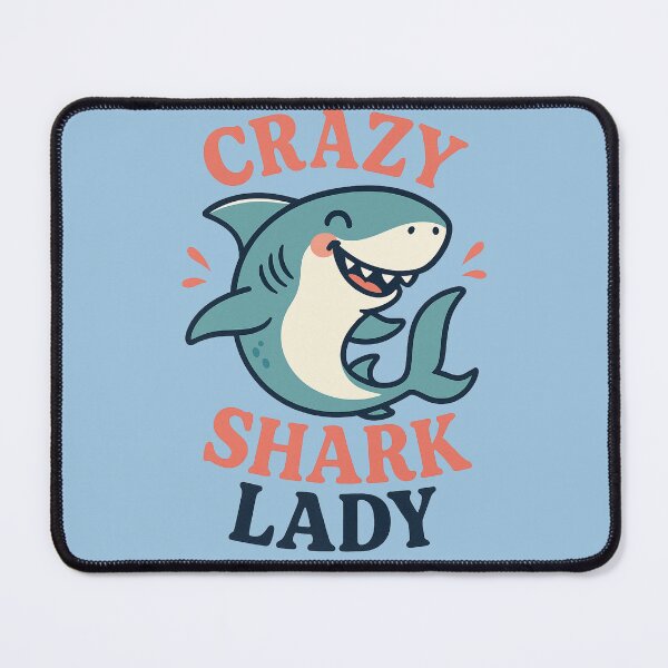 Item preview, Crazy Shark Lady designed and sold by FrictionMaxxing.