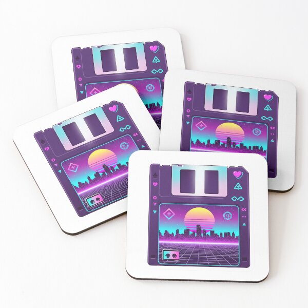 Artikelvorschau, Vaporwave Diskettenaufkleber - 90er Y2K Retro Tech Ästhetik entworfen und verkauft von StickyGuys.