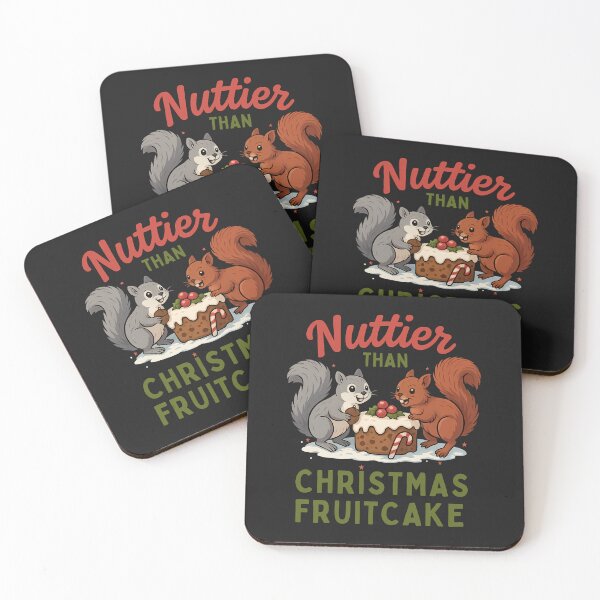 Item preview, Nuttier Than Christmas Fruitcake: Funny Squirrel Holiday Art designed and sold by elynne9.