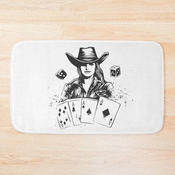 Item preview, Retro Cowgirl Poker Cards And Dice designed and sold by Jcat7.