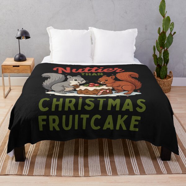 Item preview, Nuttier Than Christmas Fruitcake: Funny Squirrel Holiday Art designed and sold by elynne9.