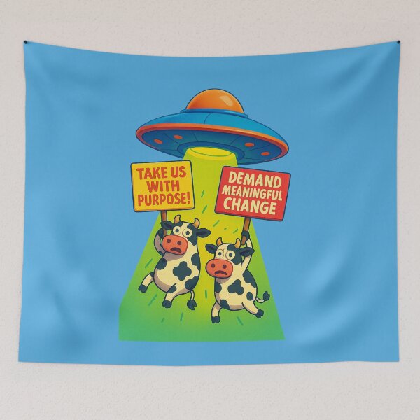 Item preview, Take Us with Purpose – Cows for Cosmic Change designed and sold by Girih.