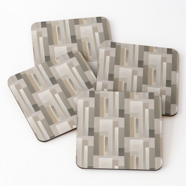 Item preview, Minimalist Geometric Composition with Beige Columns designed and sold by Monascreativeempire.