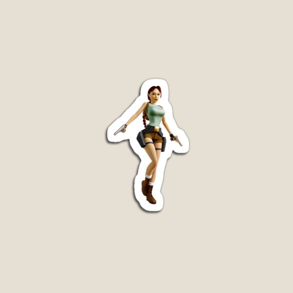 Item preview, Sticker Lara Croft Rétro designed and sold by RoiKKouShop.