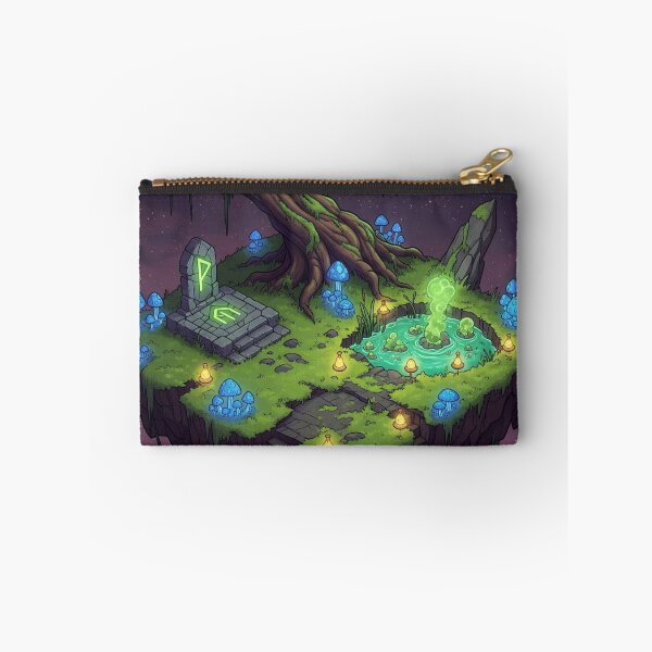Item preview, Swamp Island – Floating Dark Fantasy Land with Glowing Tree and Mystic Runes designed and sold by InspireHaven.