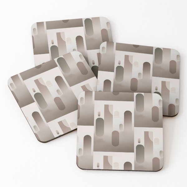 Item preview, Soft Geometric Arches and Shapes in Muted Earth Tones designed and sold by Monascreativeempire.
