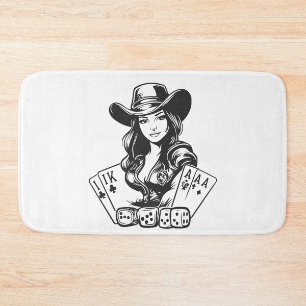 Item preview, Retro Cowgirl Poker Cards And Dice designed and sold by Jcat7.