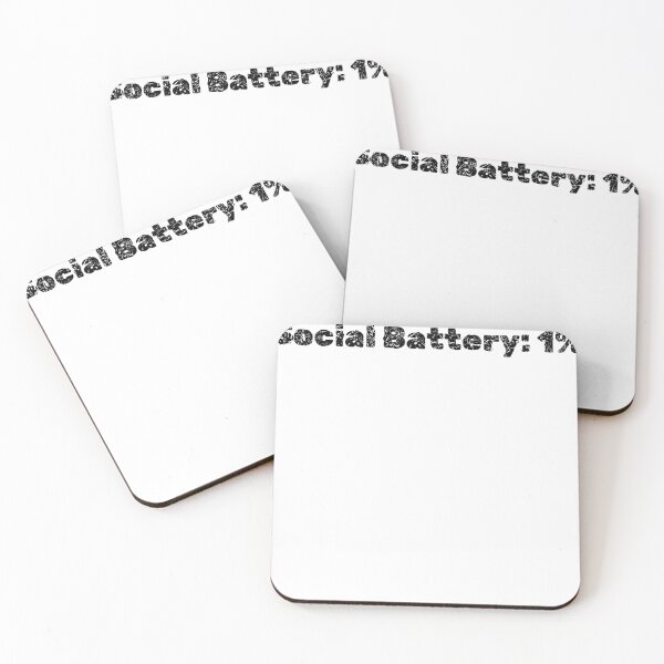 Item preview, Social Battery 1 Percent – Funny Introvert T-Shirt designed and sold by Qonli-Officjal.