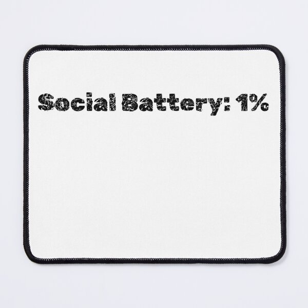 Item preview, Social Battery 1 Percent – Funny Introvert T-Shirt designed and sold by Qonli-Officjal.