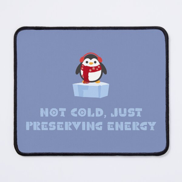 Item preview, Preserving Energy in Silence – Minimalist Penguin Psychology Art - White Edition designed and sold by TheBlankFrameCollection.