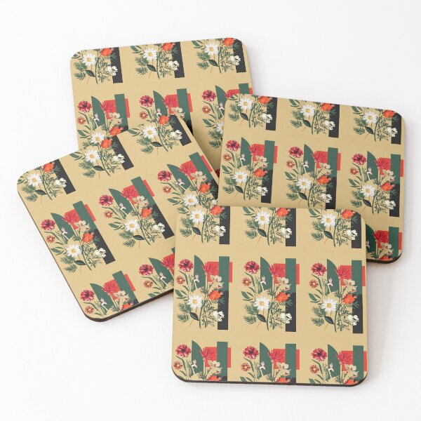 Item preview, Bold Botanical Collage with Abstract Shapes and Wildflowers designed and sold by Monascreativeempire.