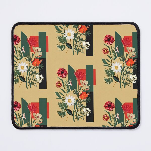 Item preview, Bold Botanical Collage with Abstract Shapes and Wildflowers designed and sold by Monascreativeempire.