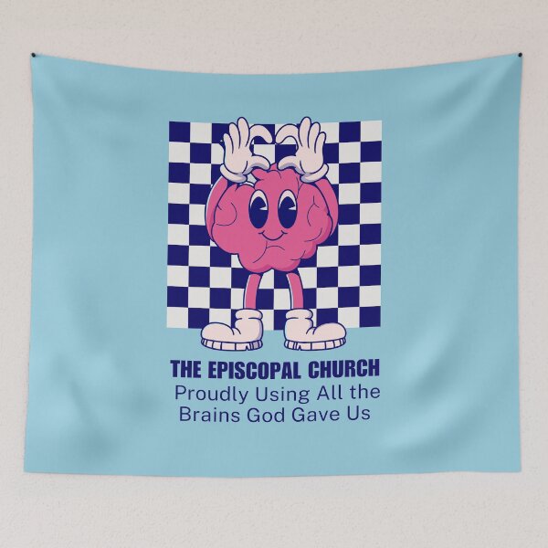 Item preview, Proudly Using All the Brains God Gave Us designed and sold by Canterbury Episcopal Campus Ministry at Texas Tech University .
